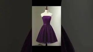 Which DARK PURPLE dress are you picking? #fashion #dresses