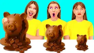 Большая, Средняя или Маленькая Тарелка Челлендж | Крутые Трюки с Едой от Fun Challenge