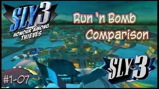 Sly 3 Episode 1: Run 'n Bomb comparison (0921.1843 vs. 0802.0136)