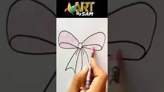 Bow drawing easy  How to draw Bow tie step by step #cutedrawing #easydrawingforkidsstepbystep