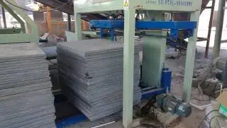 Automatic pallet feeder machine for concrete block making production line