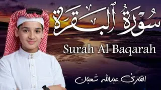 سورة البقرة كاملة || لطرد الشياطين وتحصين المنزل || الطفل القارئ عبدالله شعبان ||  Surat Al Baqarah