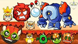 Ball World Blue Ball V Red Boss Challenge | Autumn Boss | MGIF | Gameplay WFG