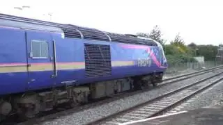 HST limps out of Didcot on one engine only (OEO) after rear power car failure