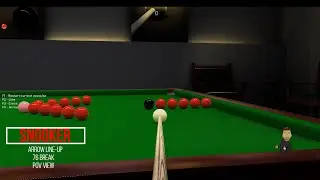 ShootersPool | Snooker Arrow Line-Up | 76 Break POV View