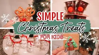 EASY DIY CHRISTMAS TREATS FOR KIDS! | Simple, Quick, & Delicious Holiday Party Snacks!
