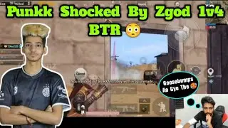 😨 Punkk Reaction On Zgod 1v4 BTR 😳
