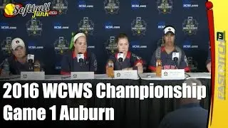 2016 WCWS Post-Game Press Conference Championship Game 1 Auburn