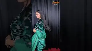 Bottle Green Color Silver Zari Work Velvet Suit at #AanoEdition.#bottlegreen #velvetsuit #yt_shorts