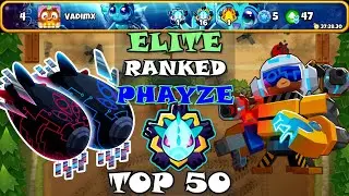 TOP 50 ELITE Ranked PHAYZE | Tier : 47 | FIRING RANGE | BTD6 Boss Tutorial