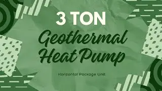3 Ton 15.5 EER 2 Stage Coldflow Geothermal Heat Pump Horizontal Package Unit / R-454B Refrigerant