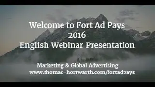 Fort Ad Pays Webinar Presentation 2016 - New Rev Share Star FortAdPays