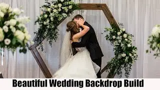 Building An Amazing Hexagon Wedding Backdrop And Other Beautiful Wedding Props