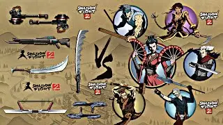 Shadow Fight 2 | Titan Bodyguards Weapon vs Widow and Bodyguards