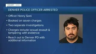 Denver police officer arrested for multiple offenses