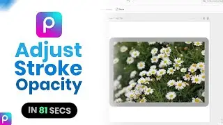 Как легко отрегулировать непрозрачность обводки в Picsart