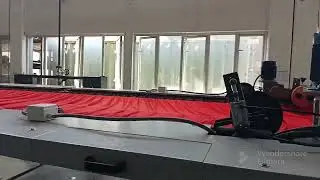 Yamuna Machine hot air stenter for knits installed in Mauritius