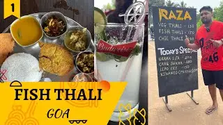 ₹150 Fish Thali and Local Urrak from Raza Restaurant Goa