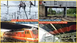 Track lowering completed below ROB of Solapur | July 2021 Electrification update