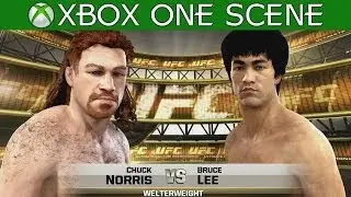 Bruce Lee vs Chuck Norris - EA Sports UFC 2014 - Celebrity Fight - Xbox One Gameplay