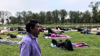 Art of Living World Cultural Festival&rsquo;23 - Yoga & Meditation session@Lincoln Memorial, Washington DC