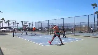 Kent & Brian vs. Scotty & Wulff - Venice Beach Pop Tennis