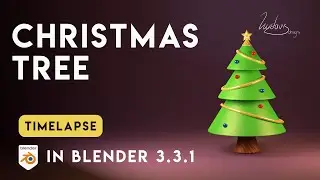 Simple Christmas Tree | Timelapse | Blender 3.3.1