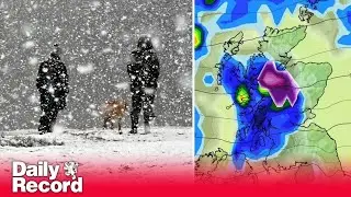 Scotland weather maps show when 2cm snow per hour is to hit widespread areas of the country