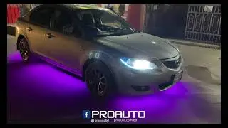 #Dream color #underglow  Light installation  on #Mazda #Axela