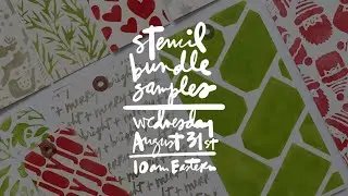 December Daily&reg; 2022 | Stencil Bundle Samples
