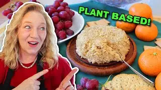 Best Plant Based Cheese Ball Recipe | Delicious Homemade Party Recipe| Cheddar with Walnut or Pecan