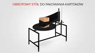 Stół obrotowy owijarka do pakowania kartonów i paczek RedSteel