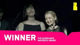 Elliot Grove and Anson Boon present the Raindance Maverick Award to A Want In Her | #BIFA2025