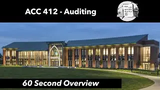 ACC 412 - Auditing | 60 Second Overview