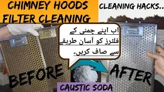 How to clean(Range Hoods,Electric Chimney & Cooking Canopies)filters in easy way #cleaning #hack