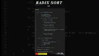 Useful Code - Radix Sort with C#