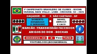 DIOBERTO DONADUZZI  E  GERSINHO ( CAÇADOR )  X  DANIEL ABRUZZI  E CACO ( SÃO CAETANO )  * JOGÃO *