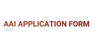 Step 1 Form Fill-Up | AAI Application Form 2018 | AAI Requirement 2018