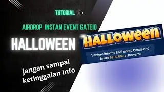 Airdrop Instan | Gateio events Halloween