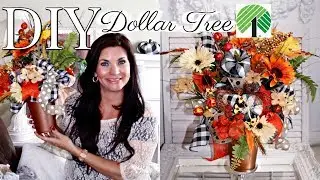 🍁DIY DOLLAR TREE FALL FLORAL DECOR CRAFT 2019🍁