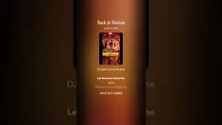 Back in Motion by Afolabi O