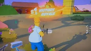 Får et win i Fortnite Simpsons sæsonen #fortnite #video ￼