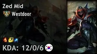 Zed Mid vs Vladimir - Westdoor - KR Challenger Patch 7.7