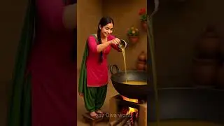 &ldquo;Tiny Punjabi Women Make Giant Palak Paneer 🥬🧀 | Miniature Cooking Village Style&rdquo; #shorts #trending