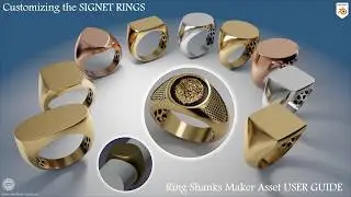 Customizing the Signet Rings User guide Ring Shanks MAKER ASSET Tutorial BLENDER