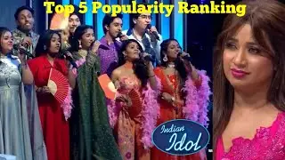Indian Idol 16 : Shocking Top 5 Popularity Ranking Results | Indian Idol 16 promo 