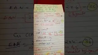#shorts #Coordination compd #Compare EAN of Cyano complexes Fe(CN)6]3-@Veena Dixit Chemistry IITjee