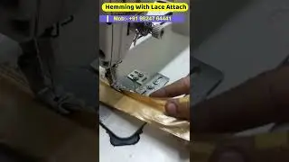 Hemming With Lace Attach Folder For Sewing Machine #sewingtechnology