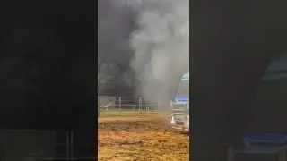 Riding horse through FIRE and onto truck roof / Horsemanship