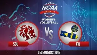 NCAA 94 Women's Volleyball: SBU vs. JRU | December 13, 2018